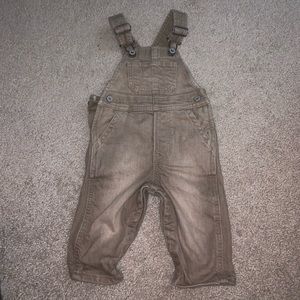 Baby Boy Tan Overalls